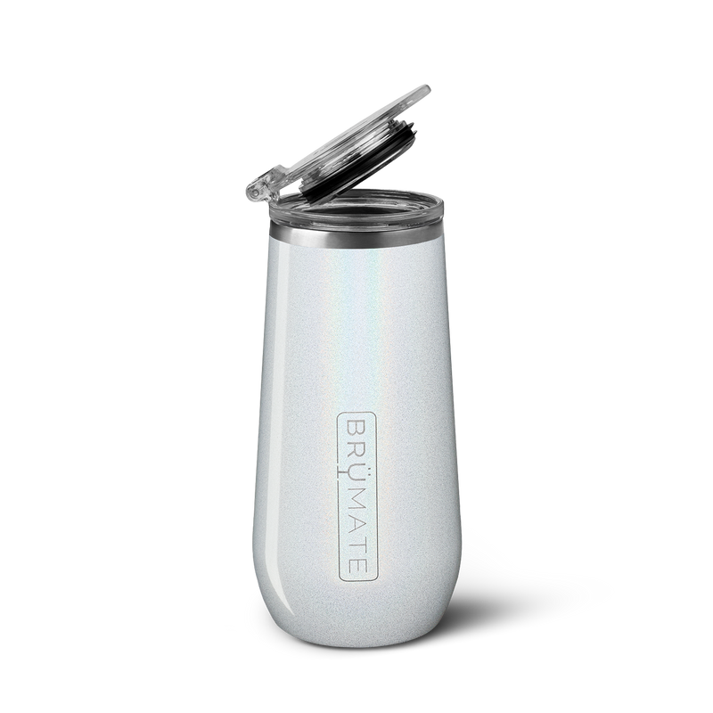 Champagne Flute | Glitter White | 12oz K2